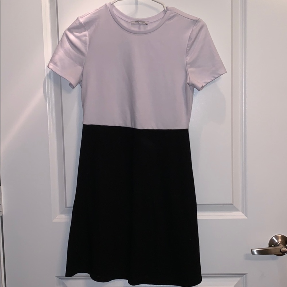White and Black mini dress